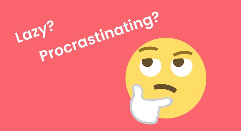 What is the difference between laziness and procrastination?